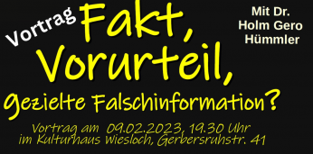 Ankündigung Vortrag Holm Hümmler
