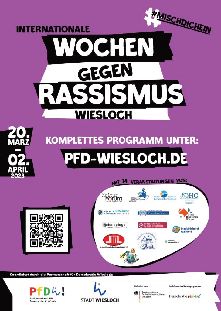 Plakat "Internationale Wochen gegen Rassismus" 2023