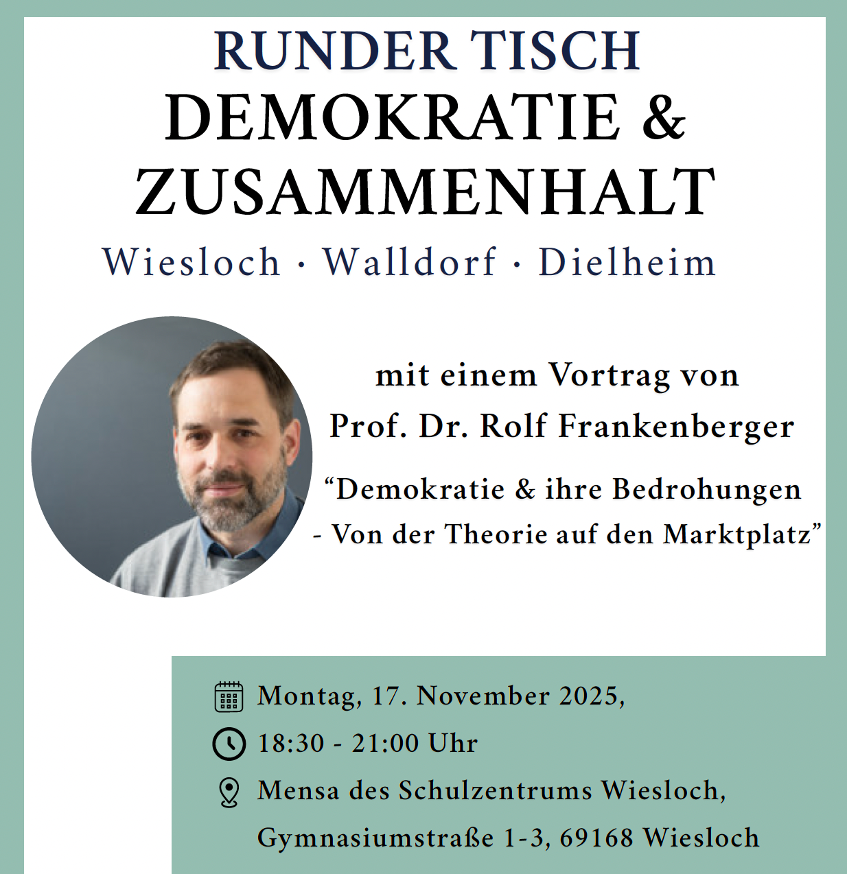 17.11.25 • Einladung zum Runden Tisch „Demokratie & Zusammenhalt“