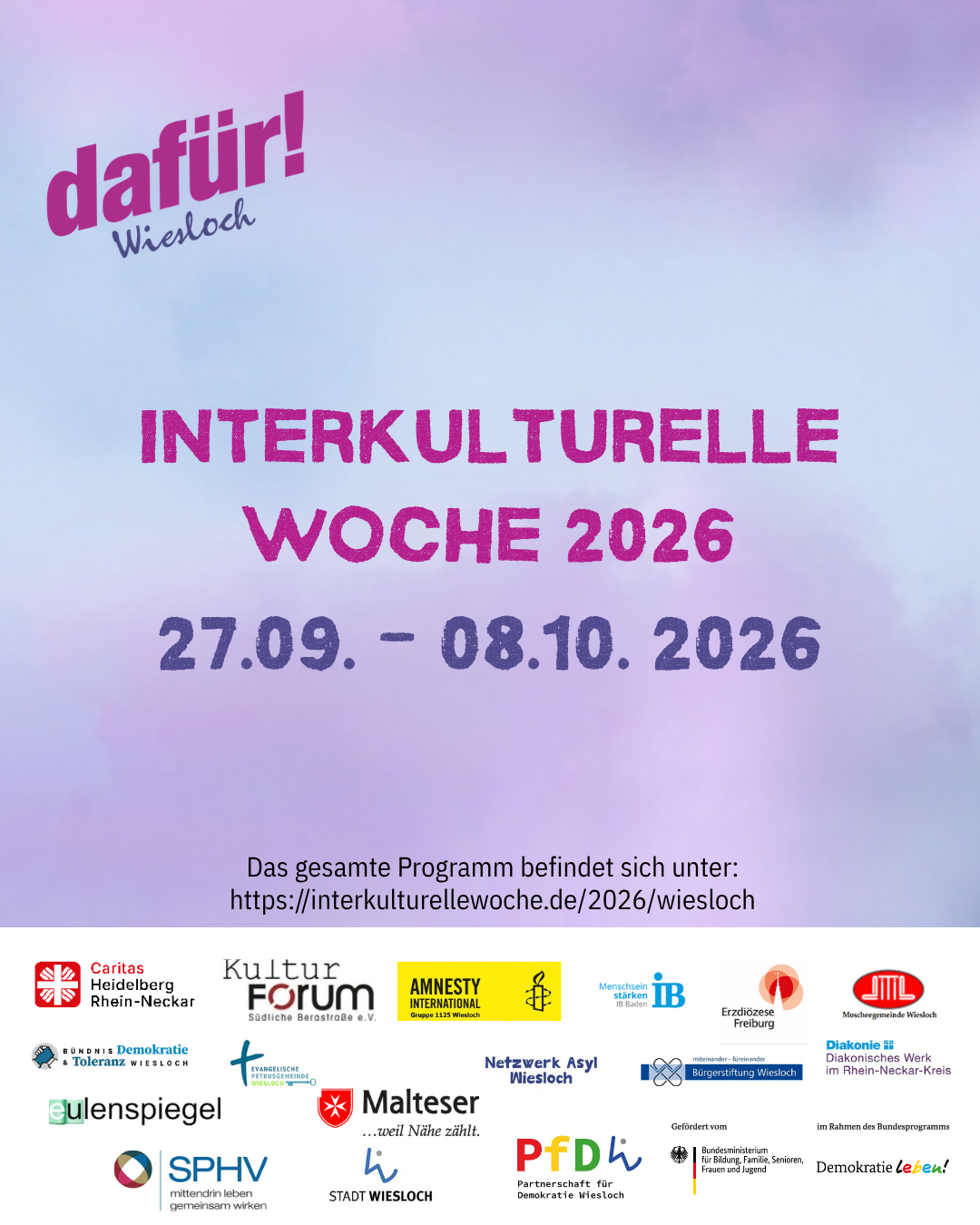 Interkulturelle Woche 2026 in Wiesloch
